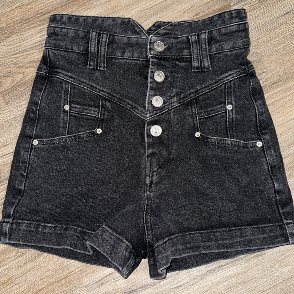 Isabel Marant Black Denim Shorts size - 34